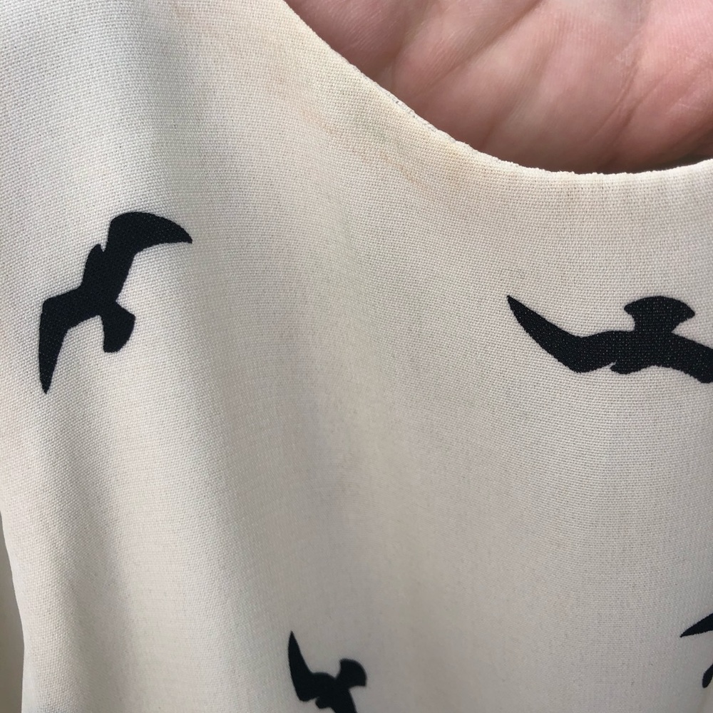 Bird Pattern Shift Dress - Picture 5 of 7